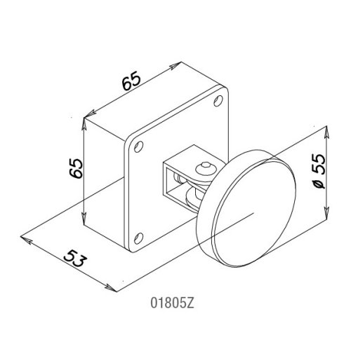 Contropiastra snodata per elettromagnete OPERA 01805Z