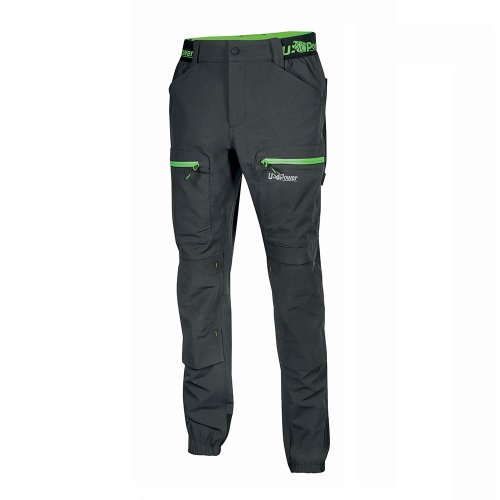 Pantaloni idrorepellenti da lavoro Upower Horizon FU267RL grigio-verde - taglia S