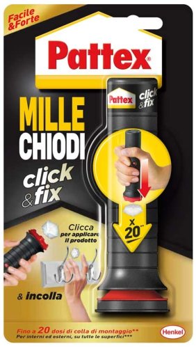 Adesivo istantaneo Pattex MILLECHIODI CLICK & FIX 30gr