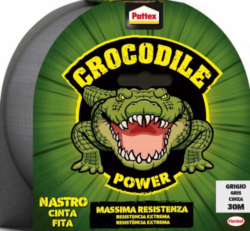Nastro adesivo PATTEX CROCODILE POWER 30 mt - colore grigio