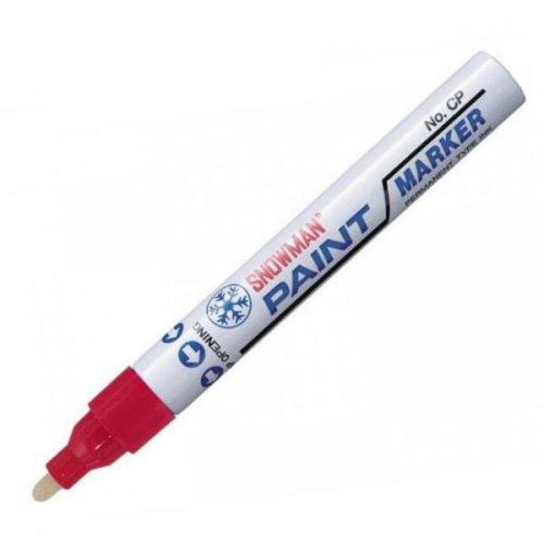 Pennarello marcatore a smalto per ritocco Paint Marker Snowman - colore rosso