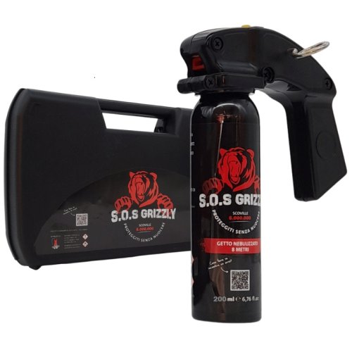 Spray antiaggressione potente al peperoncino contro attacchi di orsi 200ml