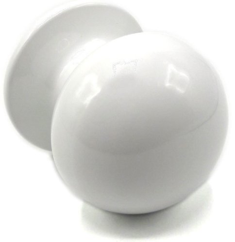 Pomolo in alluminio verniciato Saguatti 869/70 - - bianco lucido RAL9010