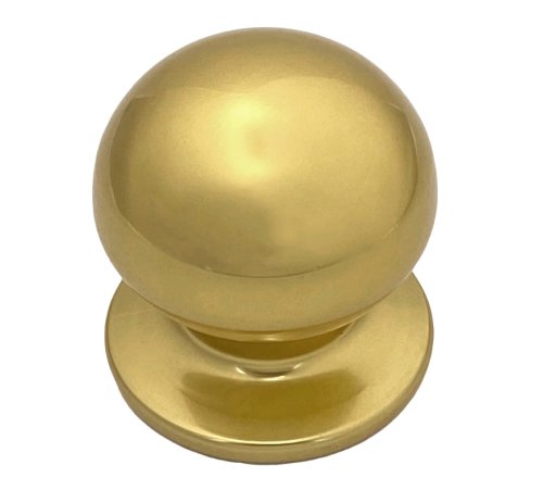Pomolo fisso in lamiera di alluminio Saguatti 169/70 - - ottone lucido