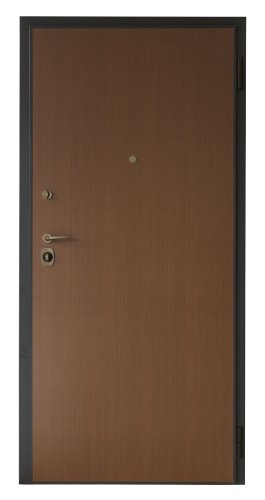 Porte blindate Metalnova HUB - | cm 90x210 - - noce-scuro - Apertura DX