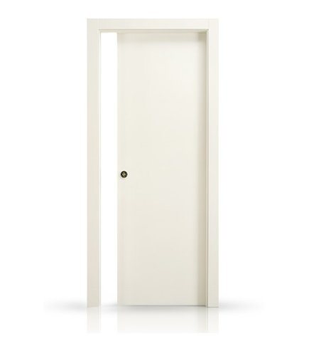 Porta scorrevole per interni QUADRA 320 bianco opaco - L x H (mm) 700x2100