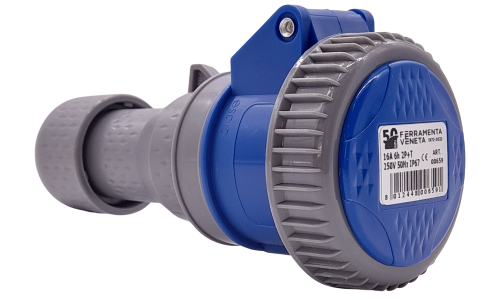 Presa industriale CEE blu 2P+T 16A 240V IP67