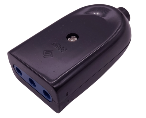 Presa elettrica 2P+T 10A 250V - colore nero