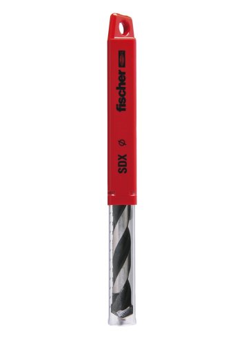 Punta trapano 2 taglienti per forare calcestruzzo Fischer SDX - ø x L mm 6x250x185