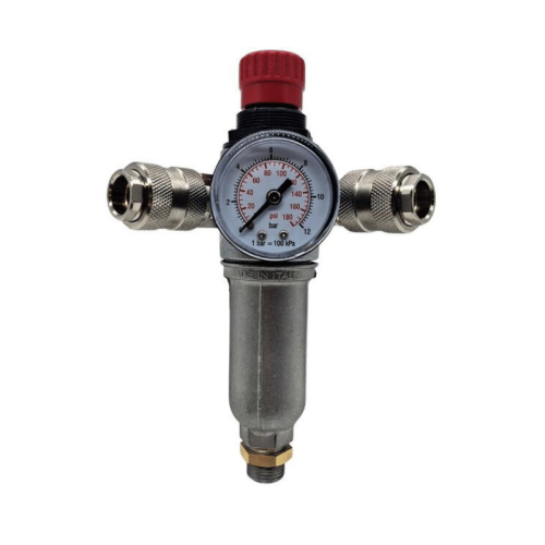 Riduttore di pressione compressore aria 3/8 a 2 uscite FNA 9051087