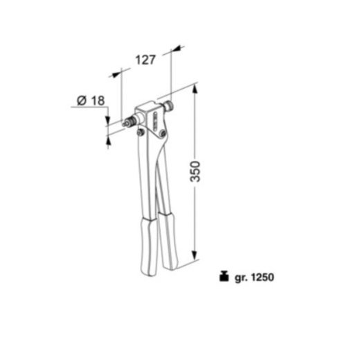 Rivettatrice manuale per inserti filettati FAR KJ21