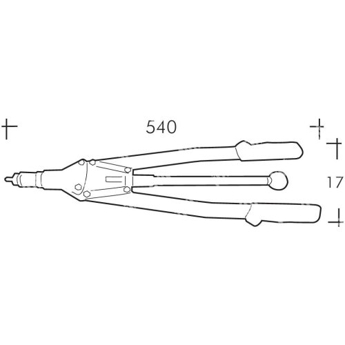 Rivettatrice manuale RIVIT RIV903C per inserti da M3 a M10