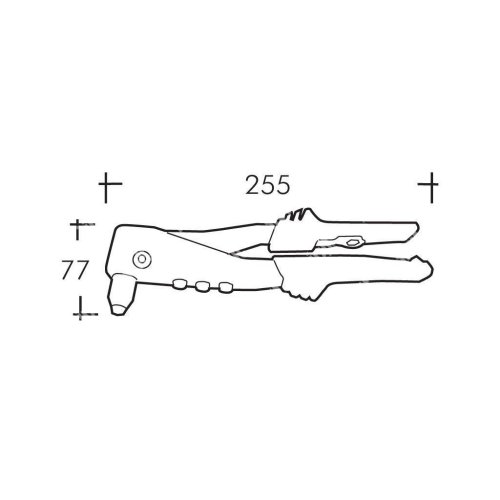 Rivettatrice manuale RIVIT RIV5 per rivetti da ø 2,4-4,8 mm