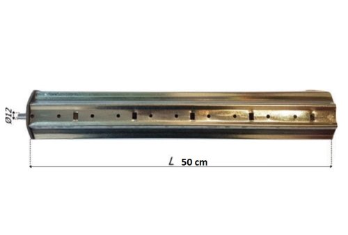 Prolunga telescopica cm 50 per rullo ottogonale tapparella 60 mm Bolis 1546/B8 