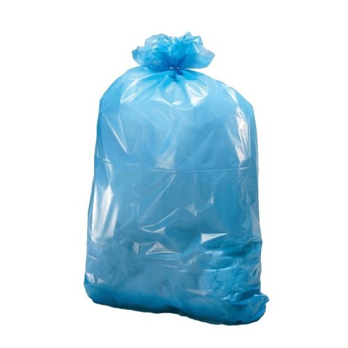 Sacco immondizia in nylon polietilene azzurro cm 90x110