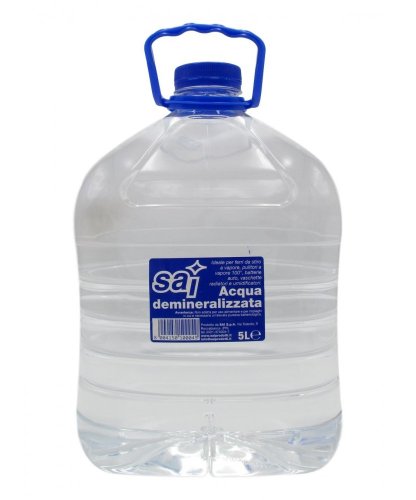 Tanica acqua demineralizzata SAI 5 lt