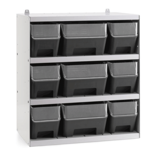 Scaffale porta minuteria a parete 9 contenitori Fami BOX AIR 496x304x546 mm