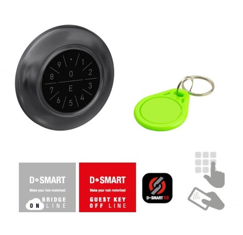 Securemme 8190XBK D-SMART 2.0 Tastiera elettronica Bluetooth e Transponder