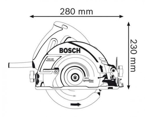 Sega circolare Bosch GKS 165 Professional
