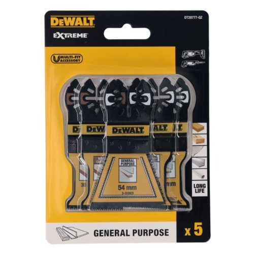 Dewalt DT20777-QZ set 5 lame multifunzione per legno e metallo