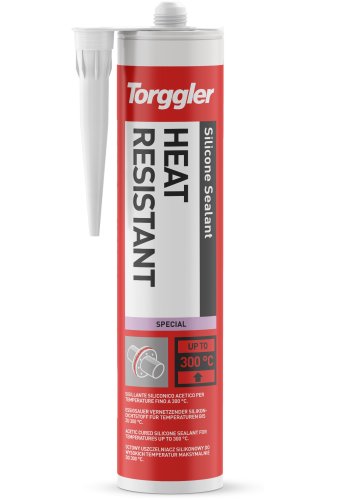 Cartuccia silicone sigillante Torggler acetico termo-resistente rosso ml310
