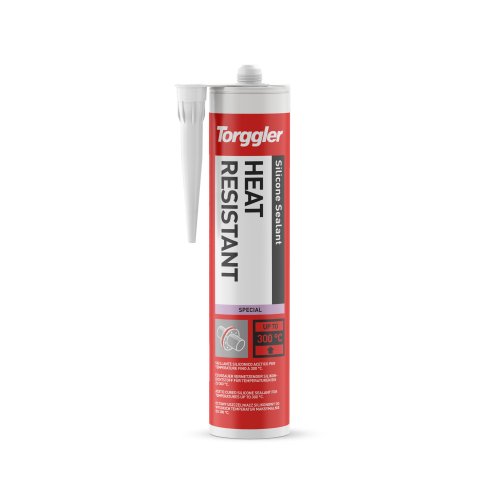 Cartuccia silicone sigillante Torggler acetico termo-resistente rosso ml310