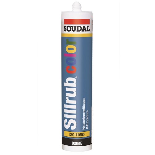 Silicone Soudal Silirub Color 300ml - RAL 7035 grigio chiaro