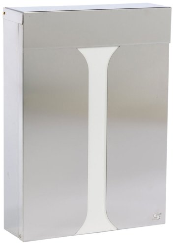 Cassetta postale in acciaio inox formato rivista SILMEC S23 - 10-023.00 - cover bianca