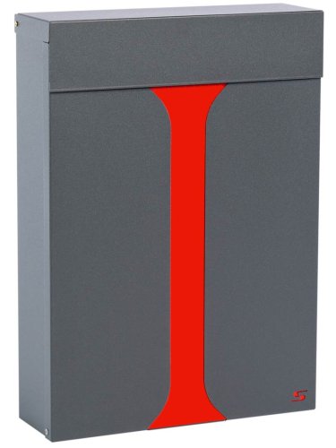 Cassetta postale in lamiera formato rivista SILMEC S23 - 10-223.84 - cover rossa
