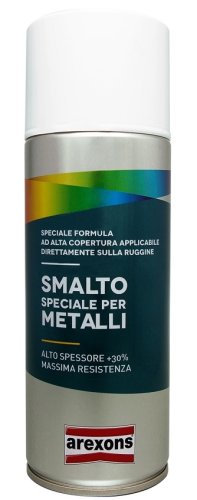 Bombola colore spray alta resistenza per metalli 400ml - - bianco RAL9002