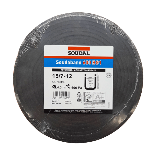 Nastro autoespandente SOUDABAND 600 BG1 MM15 per giunti da 7-12 mm (rotolo 4,3m)