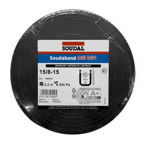 Nastro autoespandente SOUDABAND 600 BG1 MM15 per giunti da 8-15 mm (rotolo 3,3m)
