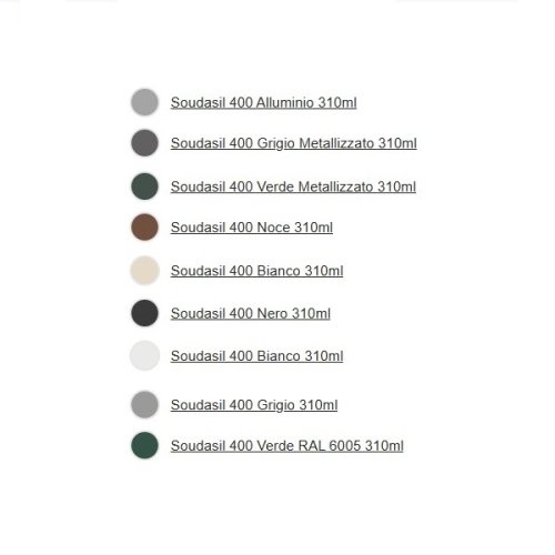 Silicone Soudasil 400 sigillante neutro 310 ml  - colore bianco RAL9010