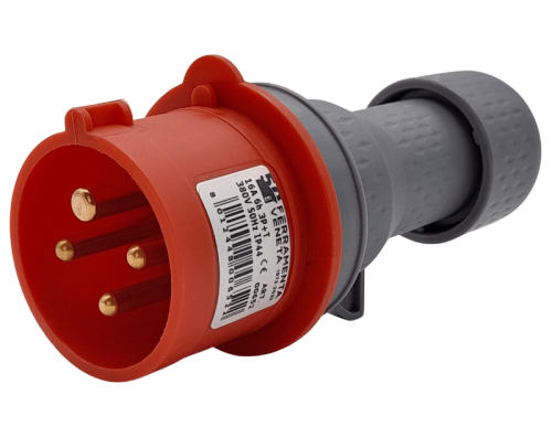 Spina elettrica industriale CEE rossa 3P+T 16A 380V IP44