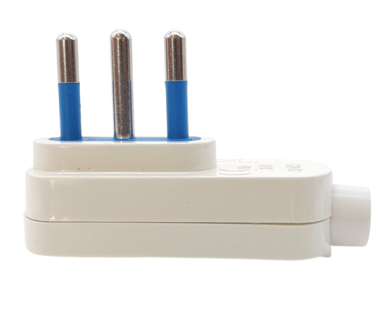 Spina elettrica piatta 2P T 16A 250V - colore bianco - Cod. 00807 - ToolShop Italia Spina elettrica piatta 2P T 16A 250V - colore bianco - Cod. 00807 - ToolShop Italia