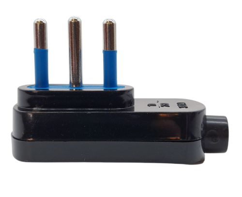 Spina elettrica piatta 2P+T 16A 250V - colore nero