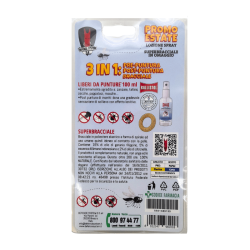 Ballistol spray 3 in 1 antizanzare e punture insetti 100ml 