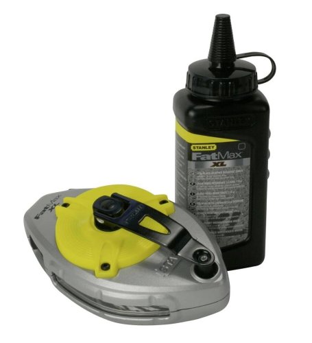 Stanley 0-47-488 Set Tracciatore a filo FatMax 30m polvere nera 225g
