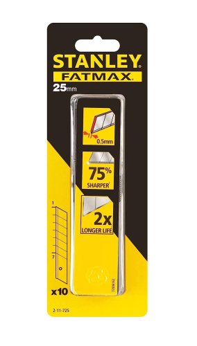 Lame cutter (10 pz) a spezzare 25 mm Stanley Fatmax 2-11-725