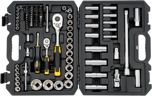 Valigetta STANLEY STMT17379-1 chiavi a bussola 1/4"-1/2" e inserti avvitare 96 pezzi