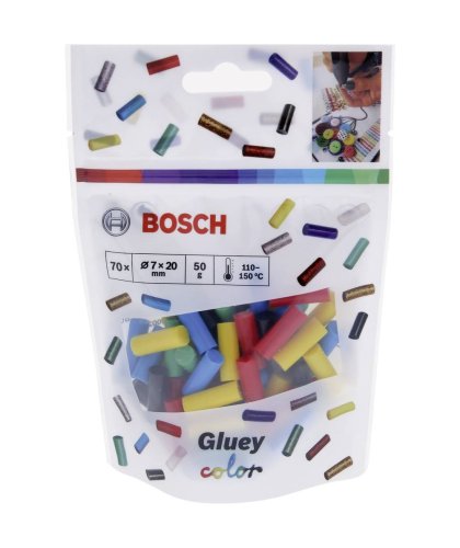 Stick colla pistola termica bosch GLUEY colori misti 70 pz