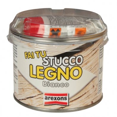 Stucco bianco per legno Arexons 200 gr