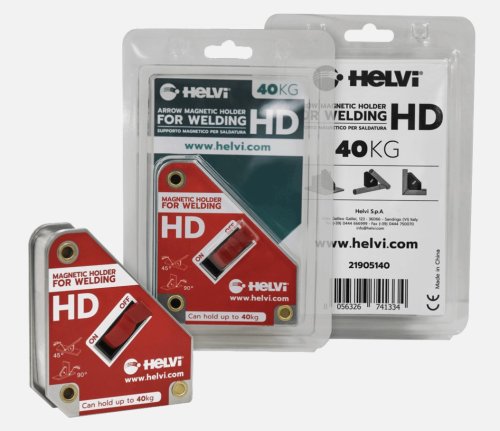 Supporto magnetico angolare saldatura Helvi HD interruttore ON/OFF portata max.40Kg