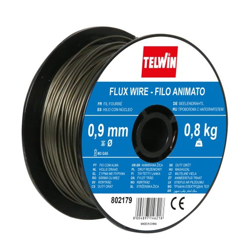 Filo animato saldatura senza gas Telwin 802179 ø mm 0,9 Gr. 800