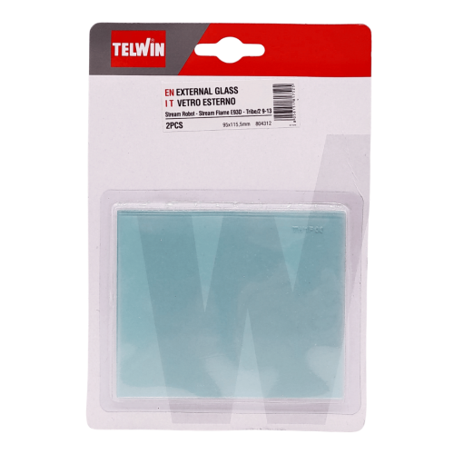 Telwin 804312 kit protezione vetro esterno mm 95x115,5 (2 pz)