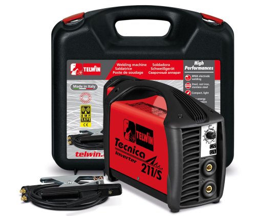 Saldatrice inverter ad elettrodo MMA e TIG Telwin Tecnica 211/S