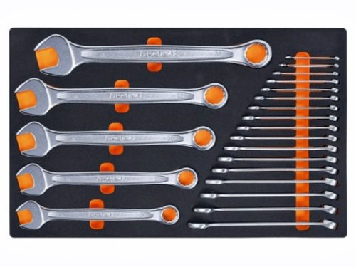 Assortimento 22 chiavi combinate forchetta e poligonali Beta M01 in termoformato EVA