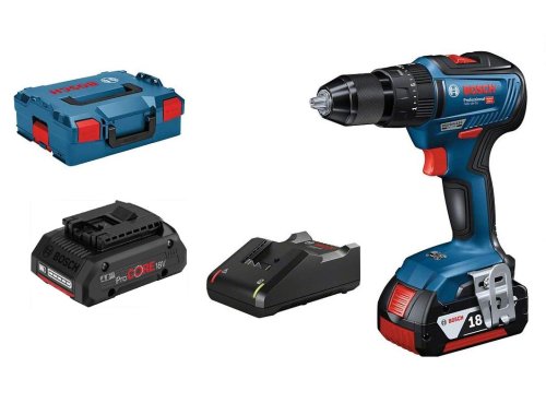 Trapano avvitatore Bosch GSB 18V-55 doppia batteria 18V-4Ah