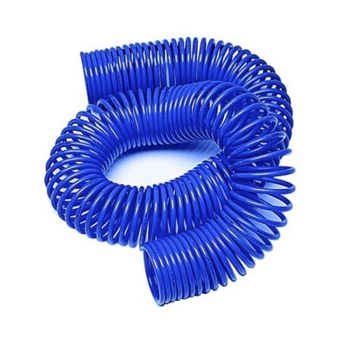 Tubo a spirale blu senza raccordi per aria compressa 30m ø mm 8x10