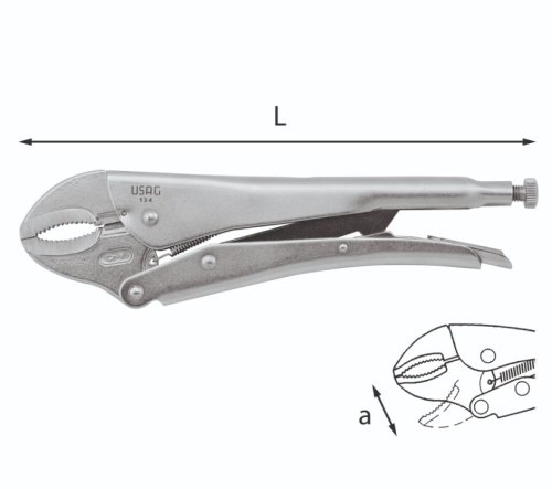 Pinza regolabile autobloccante USAG 134 mm 250